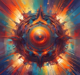 Poster - Illustration of abstract world.