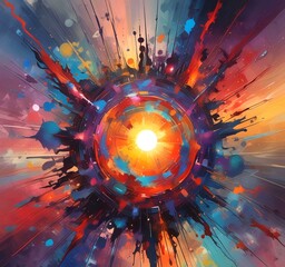 Poster - Illustration of abstract world.