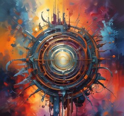 Poster - Illustration of abstract world.
