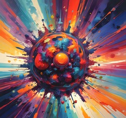 Poster - Illustration of abstract world.