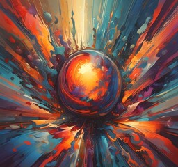 Poster - Illustration of abstract world.