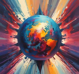 Poster - Illustration of abstract world.