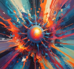 Poster - Illustration of abstract world.
