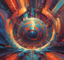Poster - Illustration of abstract world.