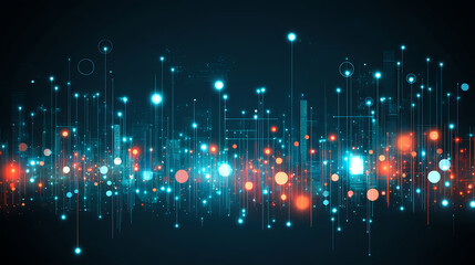 Aufkleber - Dynamic data visualization concepts digital realm infographic abstract environment aerial perspective