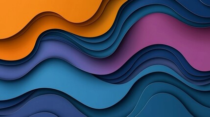 Poster - Digital fractals glowing in iridescent hues, with faint holographic details generating a futuristic vibe. Cyber tech wallpaper