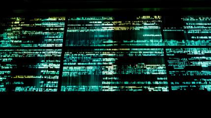 Poster - Data visualization event digital space abstract image tech environment close-up view information overload concept