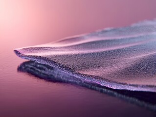Poster - The purple metallic abstract background displays a futuristic surface enhanced with high-tech materials, creating a mesmerizing and captivating visual depiction of advanced technology