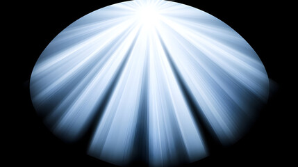 Poster - Radiant light emergence abstract space digital art dark environment high angle illumination concept