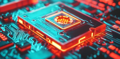 Poster - An 80s-inspired neon sign in the form of a cassette tape boasts vibrant colors and a retro vibe