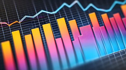 Poster - Analyzing data trends financial market infographic visualization digital environment graphical viewpoint