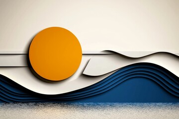 Poster - Background striped line graphic illustration with motion element