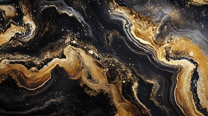 Aufkleber - A mesmerizing abstract background featuring a swirling fluid texture of marble or stone with intricate organic patterns and a captivating play of prismatic hues  This dynamic