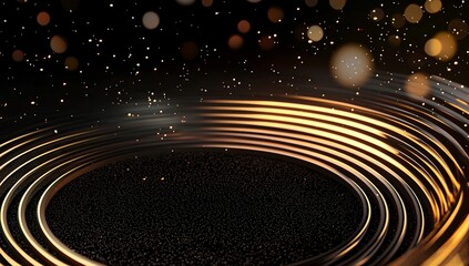Poster - Glowing blue and orange light emitted by a fiber optic cable, embodying the concept of data transmission and digital connectivity in an abstract futuristic background