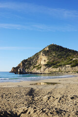 Wall Mural - The panorama of Finestrat beach in Benidorm, Spain