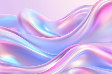 Poster - Blurred light that shines through translucent glass creates an abstract color gradient with blue hues that can be used as a background