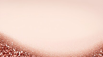 Poster - Gentle Pastel Pink Glitter Shower Settling Softly on a Smooth Background