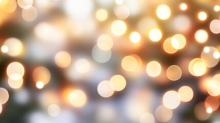 Poster - Soft Bokeh Lights Creating Dreamy Background with Overlapping Circles