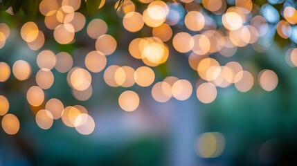 Poster - Soft Bokeh Lights with Overlapping Circles Creating Dreamy Background Effect