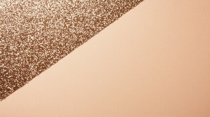 Poster - Light Bronze Glitter Dust on Soft Parchment Background for Elegant Decor