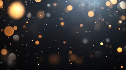 Poster - Soft Silver Glitter Background with Subtle Bokeh Effect for Design