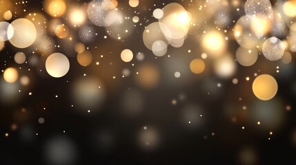 Poster - Soft Silver Glitter Creates Subtle Bokeh Effect for Elegant Background