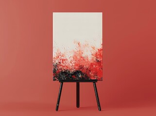 Poster - a 3d illustration of a blank white metallic outdoor advertising stand mockup set, isolated, is avail