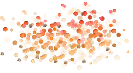 Wall Mural - blurred bokeh colors light glowing on transparent background