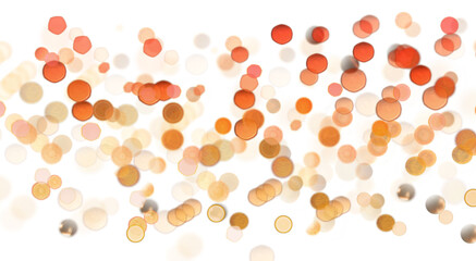 Wall Mural - blurred bokeh colors light glowing on transparent background