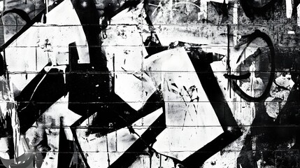 Poster - Captivating Geometric Abstract Composition with Striking Shapes and Patterns