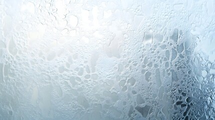 Aufkleber - Captivating Icy Texture   Frozen Glass Like Surface with Intricate Crystal Patterns  Abstract Minimalist Winter Background with Delicate Shimmering Frost Crystals and Elegant Translucent Design
