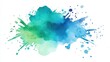 © Sky Layer - Abstract watercolor splash in blues and greens