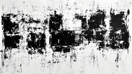 Poster - Captivating Monochrome Grunge Abstraction with Textured and Distressed Visuals for Conceptual Moody and Atmospheric Expression