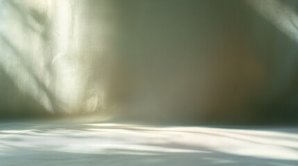 Poster - soft, minimalist scene with gentle light and shadow play on smooth surface, creating serene atmosphere