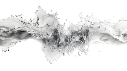 Fototapete - Chaotic water splash abstract motion background with fluid dynamics turbulence textures and swirling pattern  Dynamic energy force and power of splashing water in motion