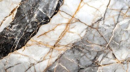 Poster - Detailed close up shot of an elegant and luxurious marble or granite stone surface showcasing the intricate natural patterns veins and textures of this premium construction material
