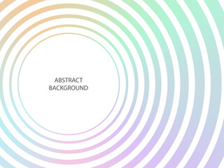 Aufkleber - Abstract circular wave background. Modern vector design with soft gradient rings. Dynamic elegant pattern. Template for presentation, poster, banner, website, branding materials