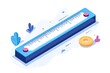 © Ardhana - A blue ruler and coin are featured in this image