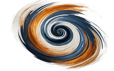 Poster - A swirling hurricane symbol with a powerful vortex, isolated on a empty plain background