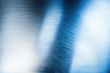 Poster - brushed shiny silver metal texture showing circular stainless steel finish.