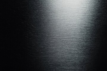 Poster - Grainy metallic gray metal texture with a smooth silver finish.