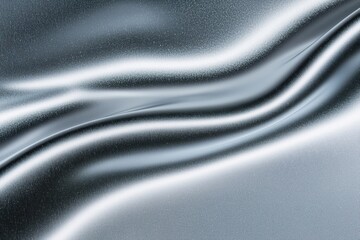 Poster - Grainy metallic gray texture appears luxurious and sleek, emphasizing silver tones and abstract forms.