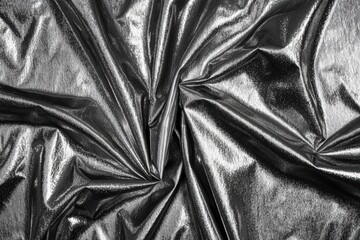 Poster - Pearl silver metallic aluminum foil with smooth texture and shine.