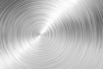 Poster - Radial brushed stainless steel texture showing a smooth metallic surface.