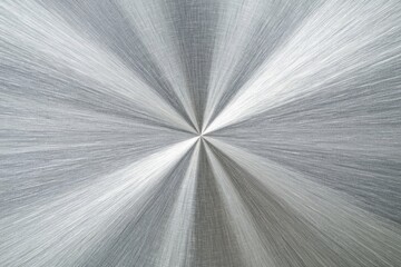 Poster - scratched shiny brushed stainless steel, bright polished surface radiating with intricate patterns a