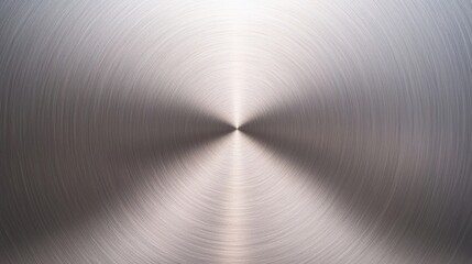 Poster - brushed stainless steel radial texture with a shiny, scratched surface.