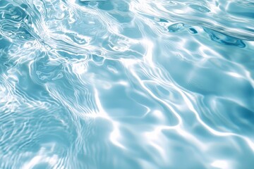 Poster - Crystal clear water surface reflecting sunlight with gentle ripples