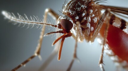 Microscopic View of a Mosquito: An Up-Close Look at Nature's Tiny Predator
