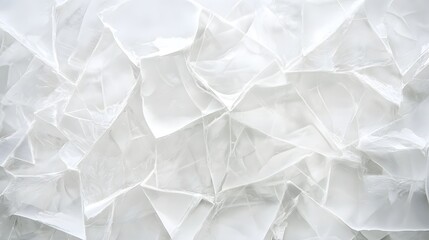 Poster - Mesmerizing Crystalline Abstract   Shimmering icy textures ethereal geometric shapes and a clean