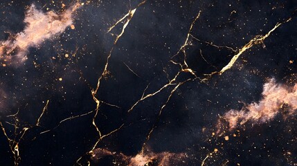Poster - Mesmerizing Fractal Inspired Abstract Metallic Swirls and Glowing Luminous Textures   Captivating Digital Art Background with Shimmering Cosmic Patterns and Fluid Dynamic Movements